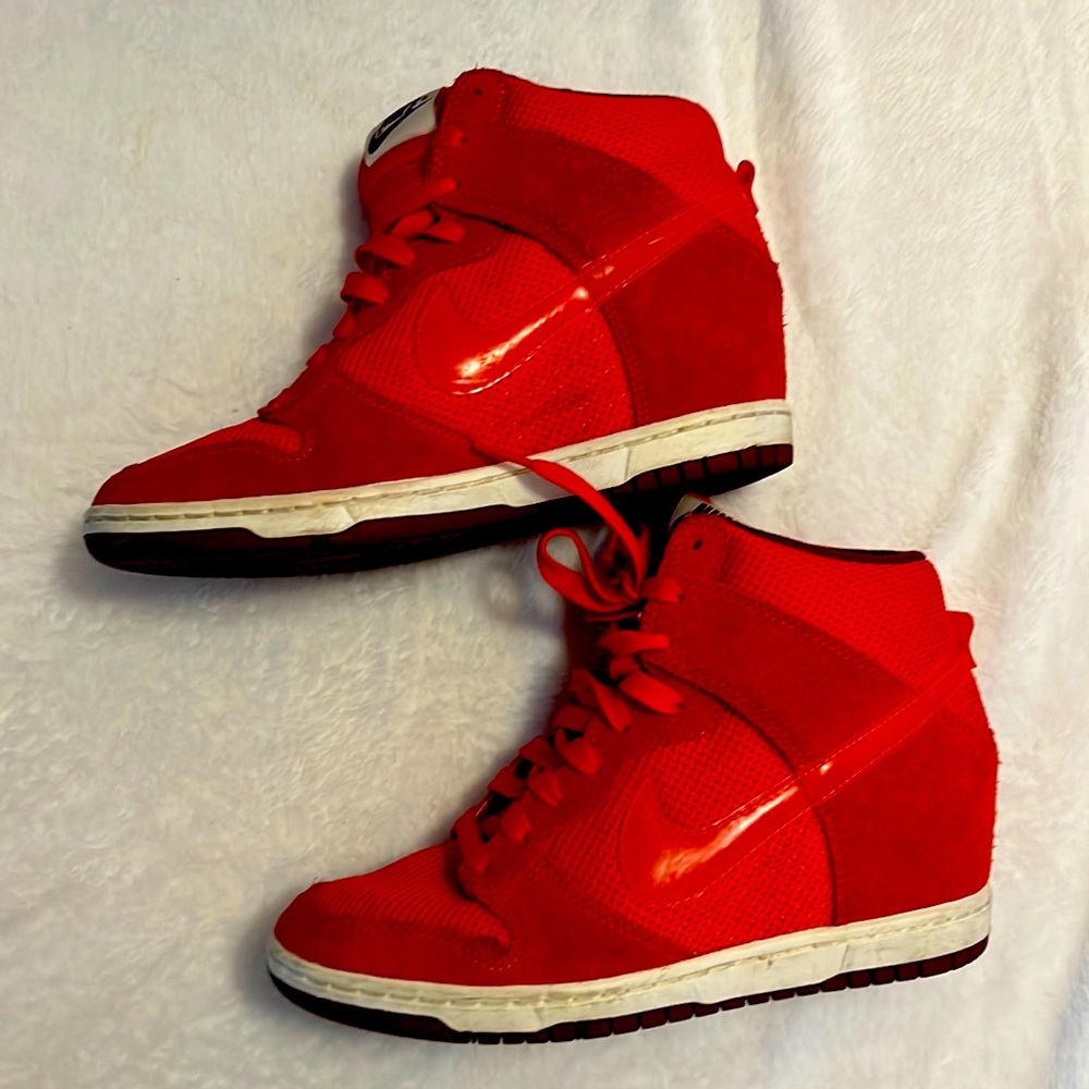 Nike Red Wedge Sneaker